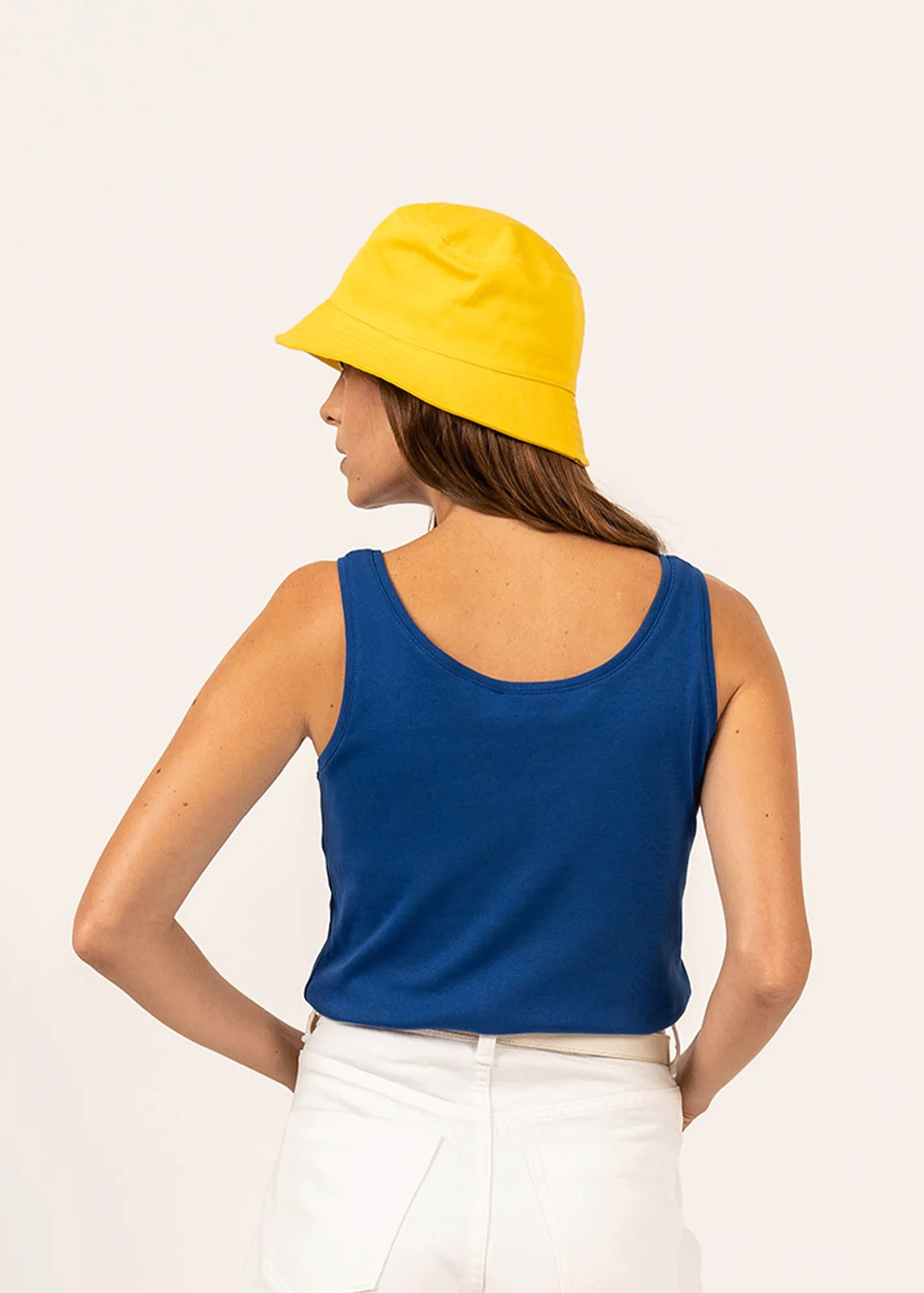 Plain bucket hat - in cotton (CIRE)