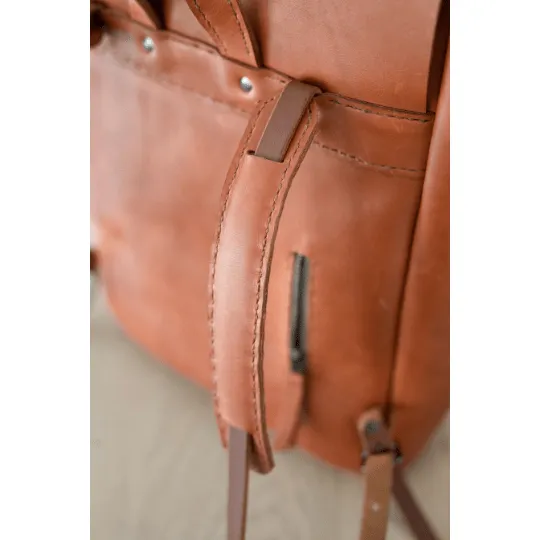 Premium Leather Noah Backpack 2.1 - Hazelnut