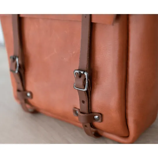 Premium Leather Noah Backpack 2.1 - Hazelnut