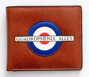 Quadrophenia Alley Exclusive Mod Target Leather Wallet Brown