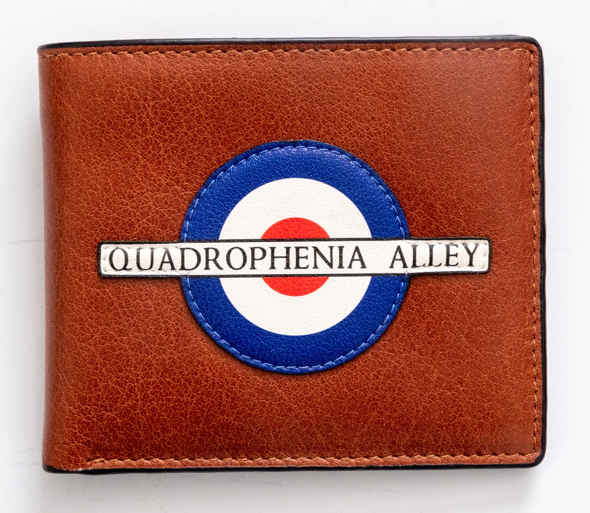 Quadrophenia Alley Exclusive Mod Target Leather Wallet Brown