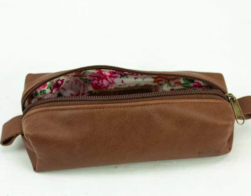 REC case - Chocolate brown leather