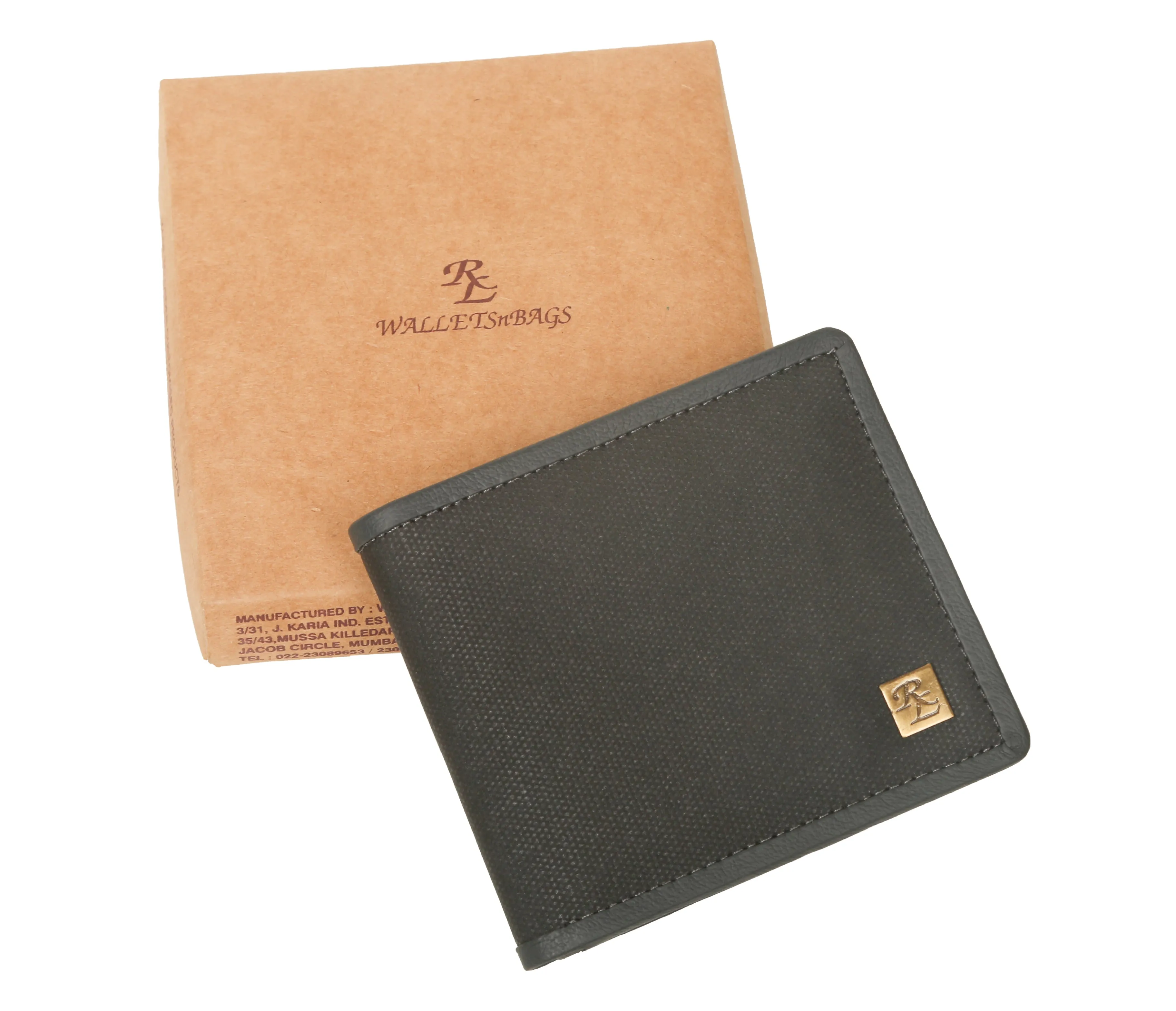 RL Epoch Coated Canvas Genuine Leather Mens Wallet