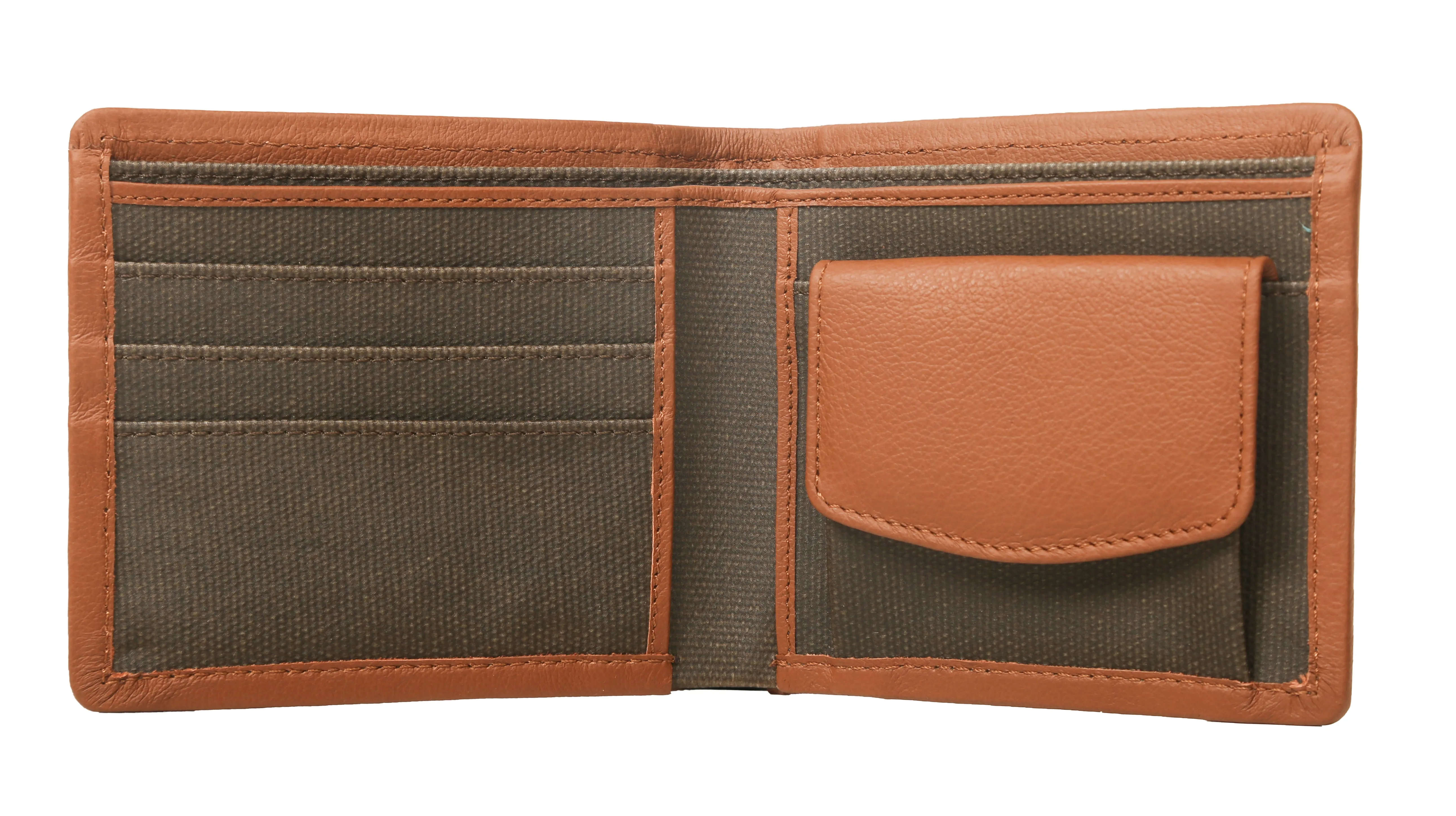 RL Epoch Coated Canvas Genuine Leather Mens Wallet