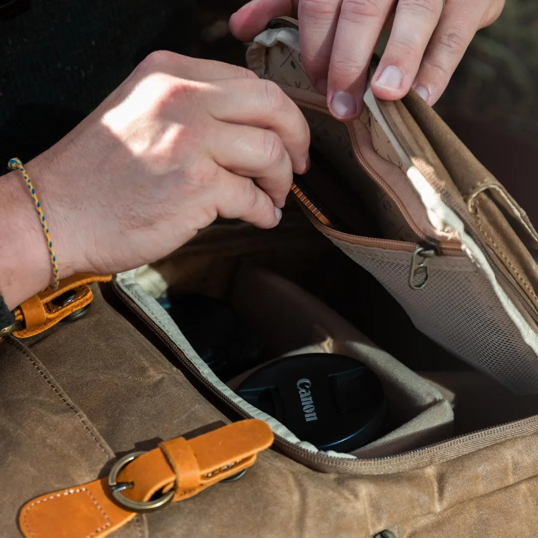 Roe - Waxed Canvas Adventure Backpack