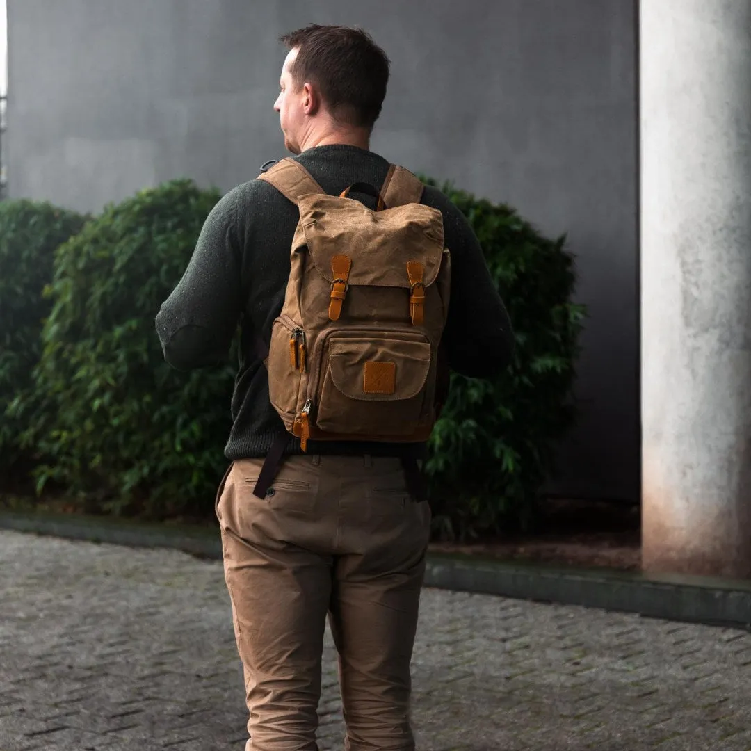 Roe - Waxed Canvas Adventure Backpack