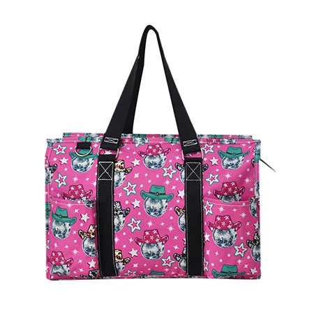 SALE! Disco Cowgirl NGIL Zippered Caddy Organizer Tote Bag