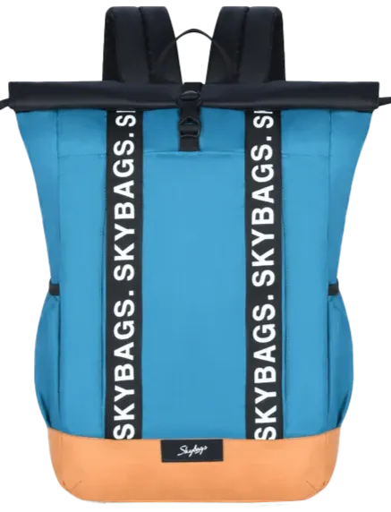 Skybags Grad Plus Laptop Backpack (Brown Teal)