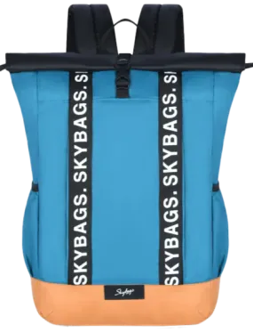 Skybags Grad Plus Laptop Backpack (Brown Teal)