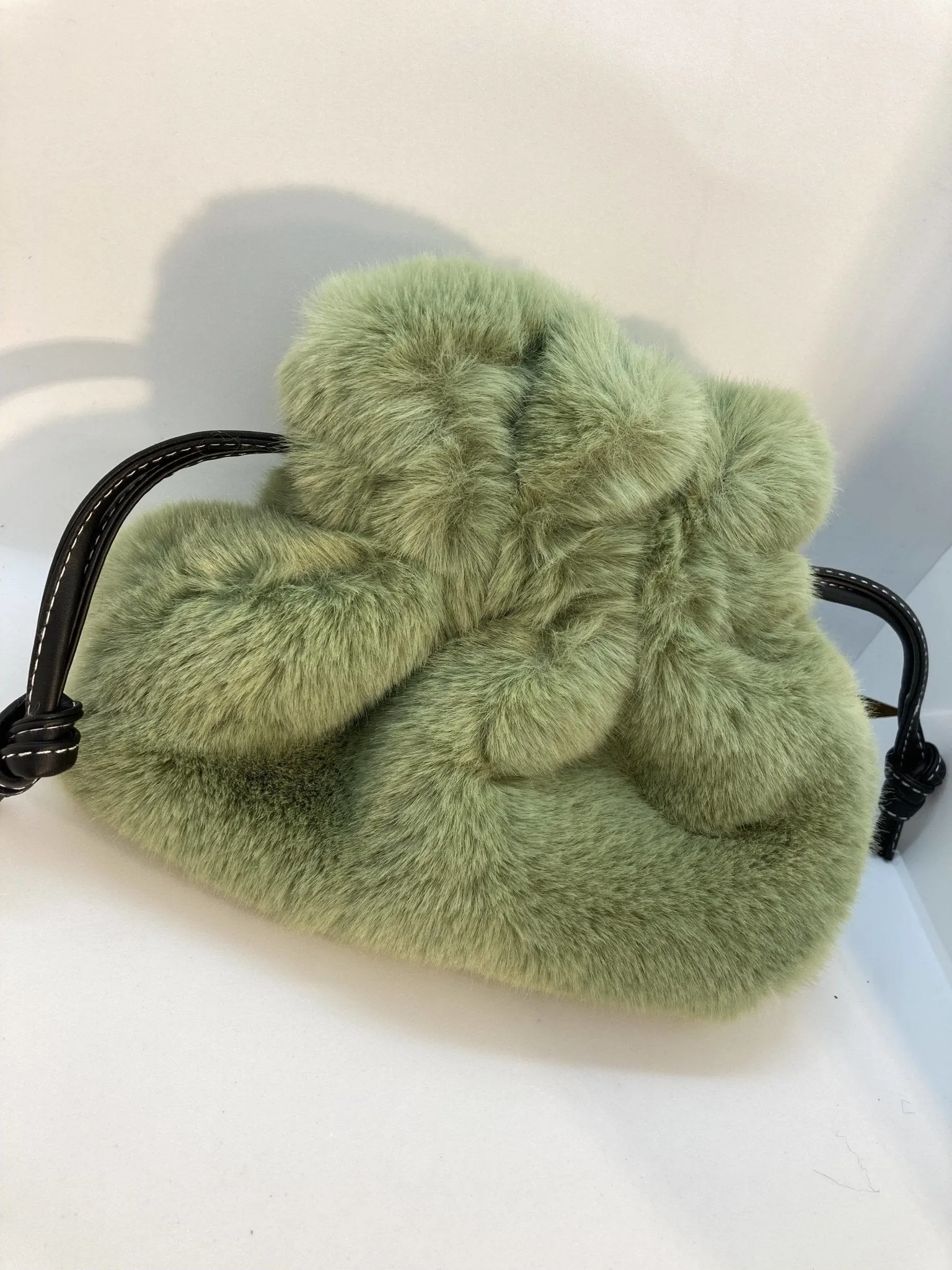 Soft & Furry Drawstring Bag