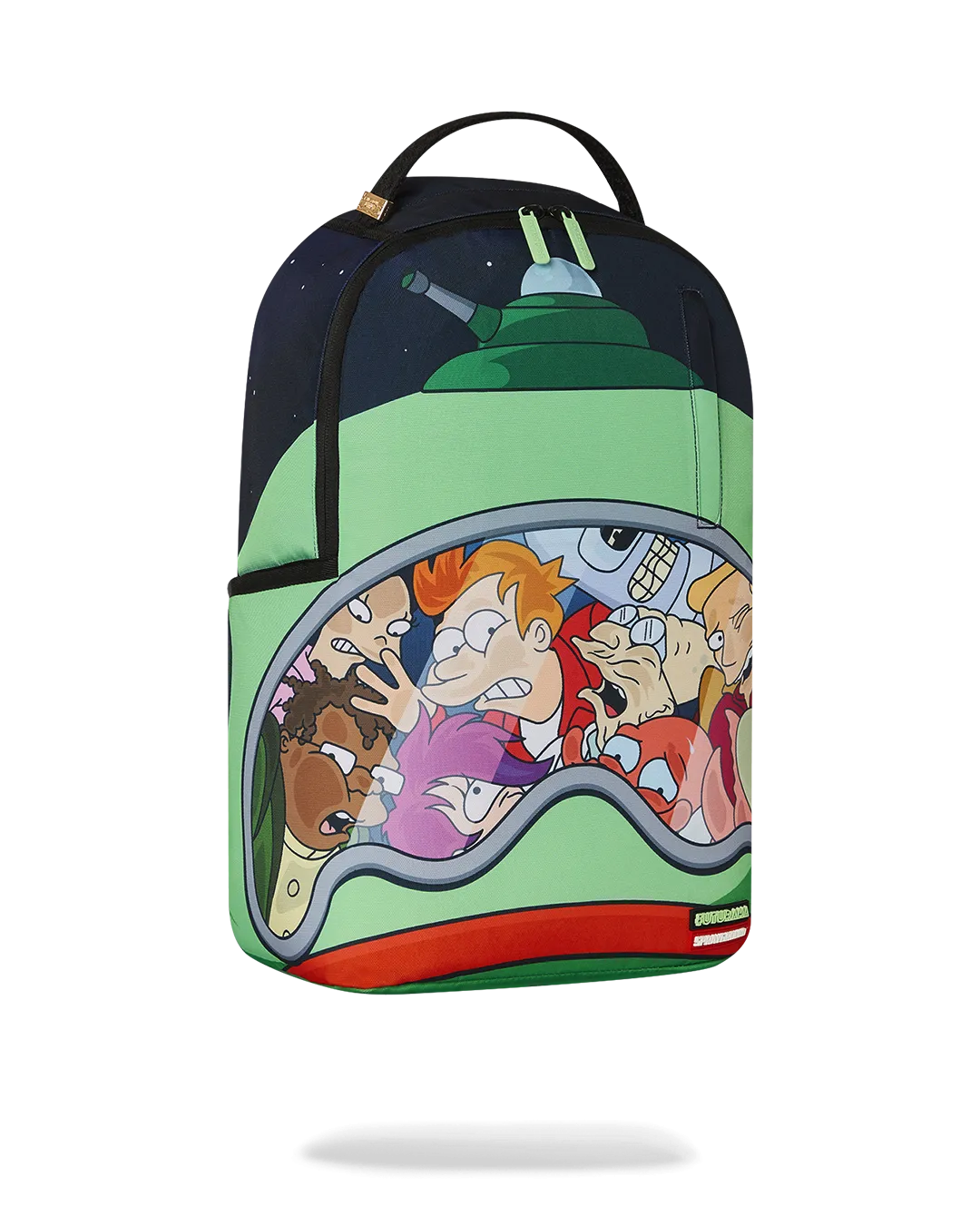 Sprayground Futurama Space Crew Backpack - Green / Red / Blue