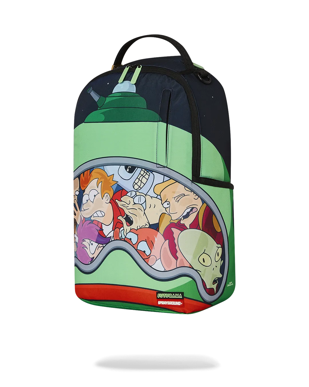 Sprayground Futurama Space Crew Backpack - Green / Red / Blue