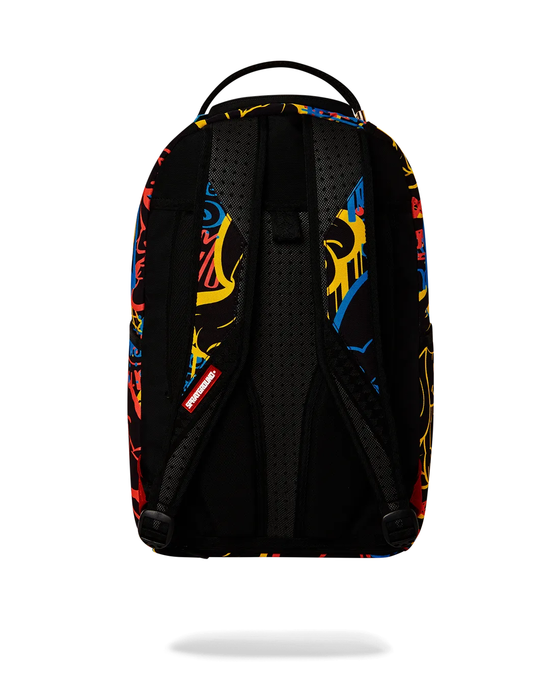 Sprayground Smurfs Neon Drip Backpack - Black / Yellow / Blue / Red