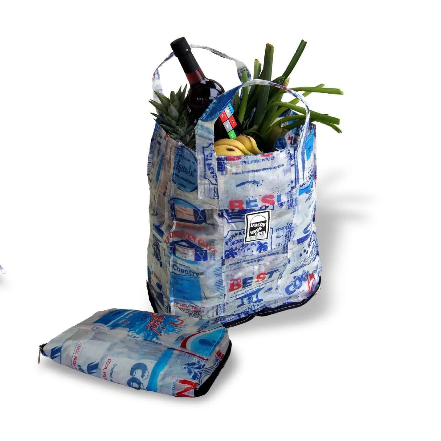 Trashy Smart Bag - sac écologique recyclé à partir de sachets d'eau potable