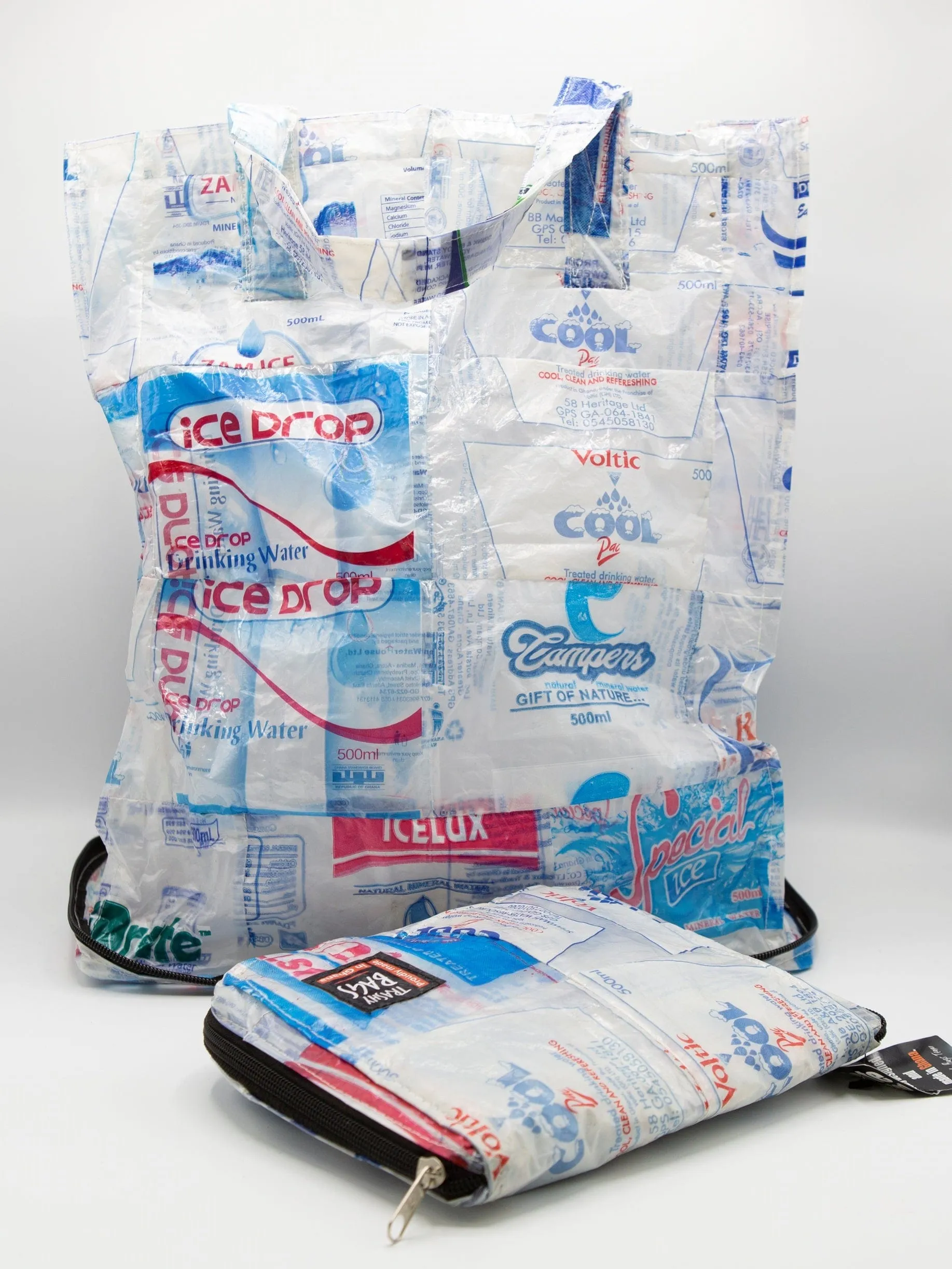 Trashy Smart Bag - sac écologique recyclé à partir de sachets d'eau potable