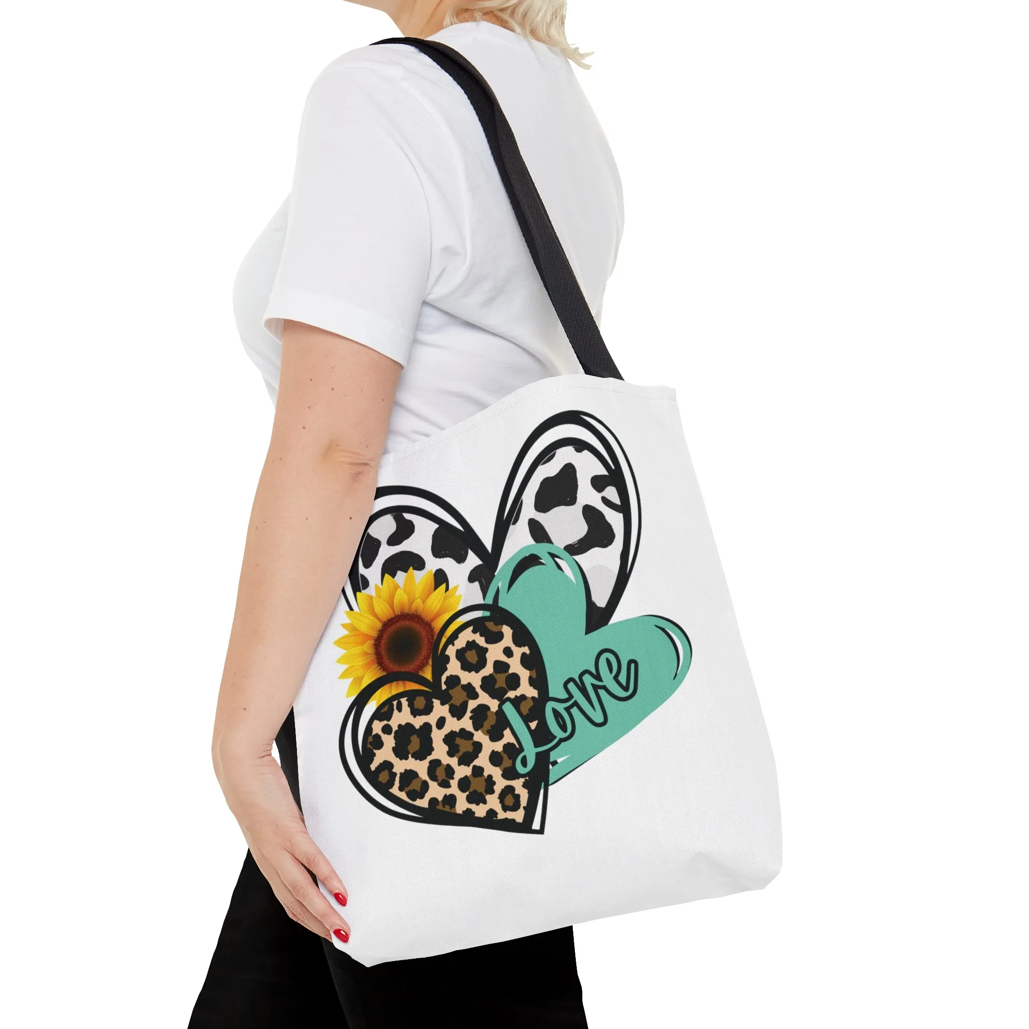 Triple Heart Tote Bag only at Bling & Bloom's Boutique | Cow Print Heart Bag | Cheetah Heart Tote | Love Tote Bag | Women's Shoulder Bag | Multi-size Bags