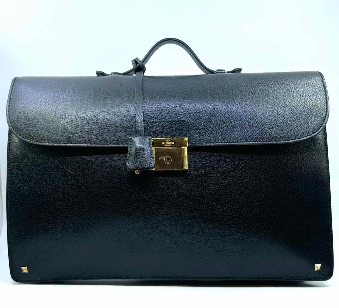 VALENTINO Black Men's Laptop Case