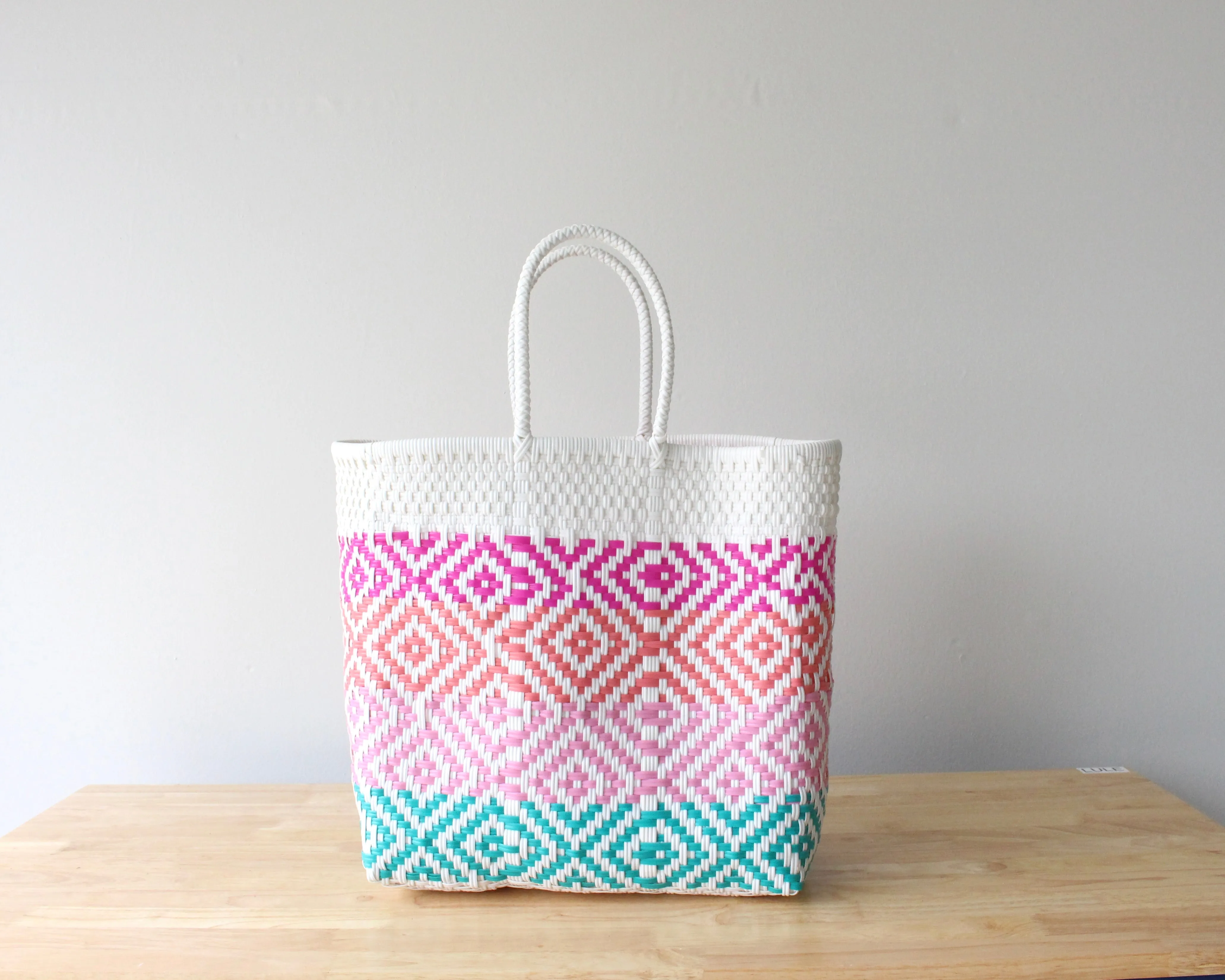 White & Colors Tote Bag by MexiMexi