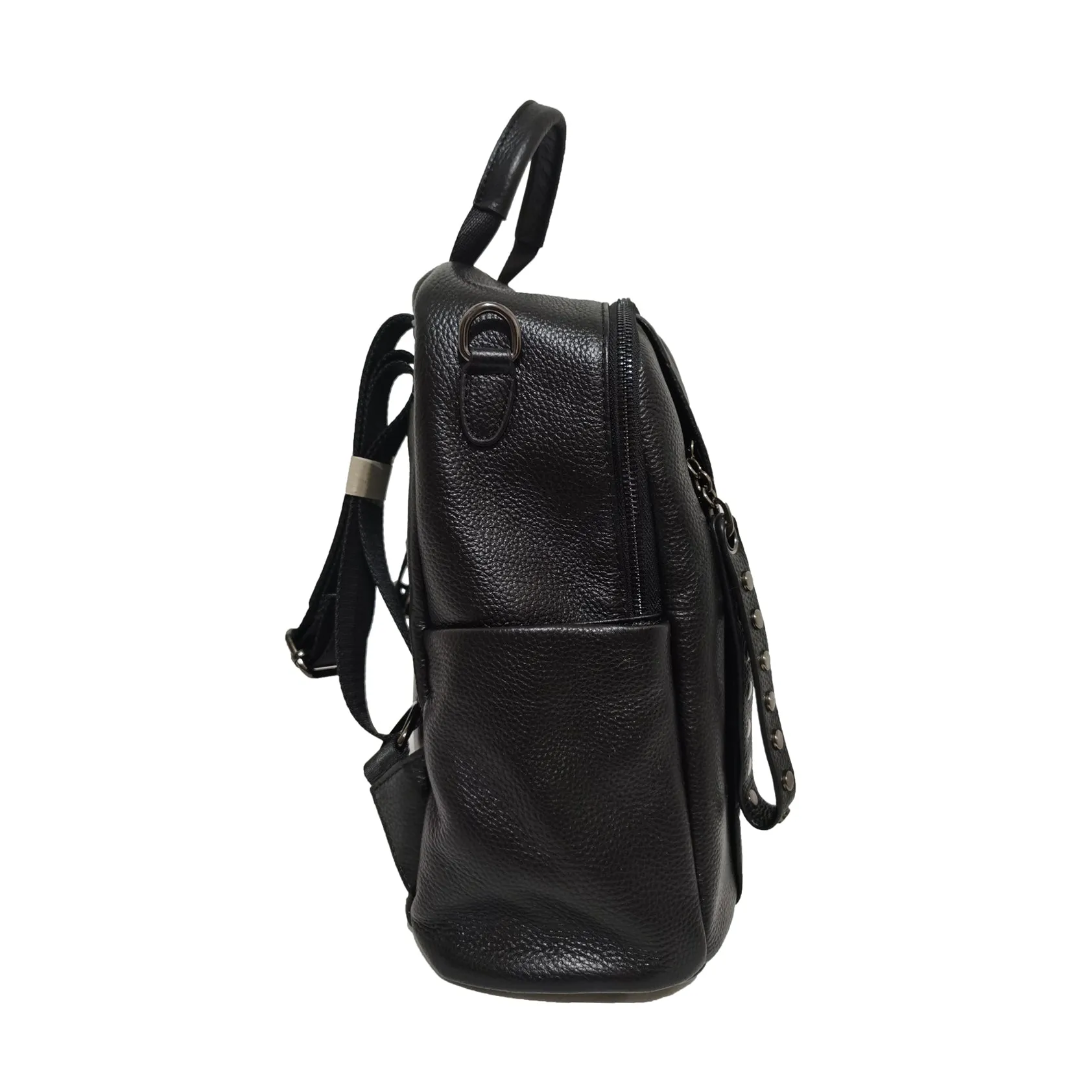 Women's cowhide leather Diamond design backpack